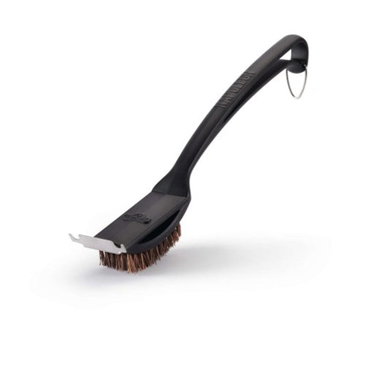 Natural Fiber Grill Brush with Grid Scrapper