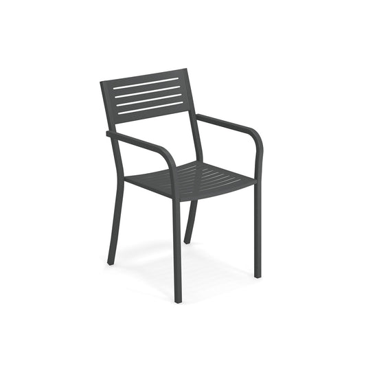 Segno Dining Arm Chair - Iron