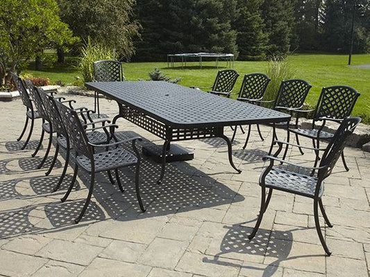 11pc 120&#34  Extendable Dining Collection