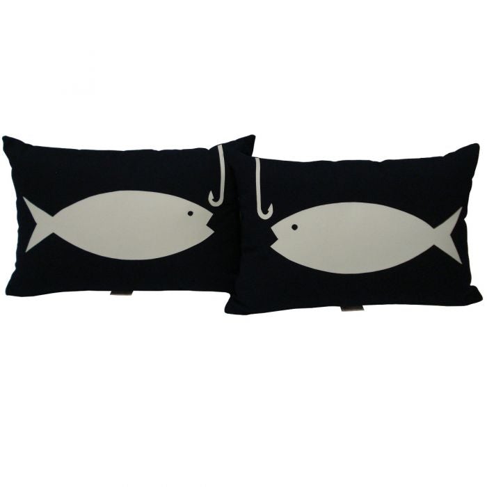 Sunbrella Icon Toss Cushion - Fishing - Pair