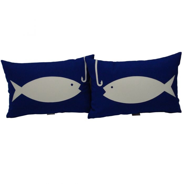 Sunbrella Icon Toss Cushion - Fishing - Pair