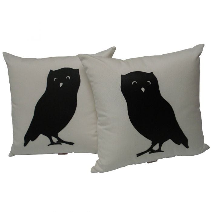 Sunbrella Icon Toss Cushion Pair - Owl