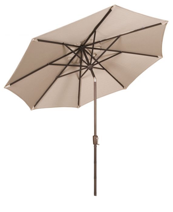 9' Round Auto-Tilt TG Sunbrella Market Umbrella