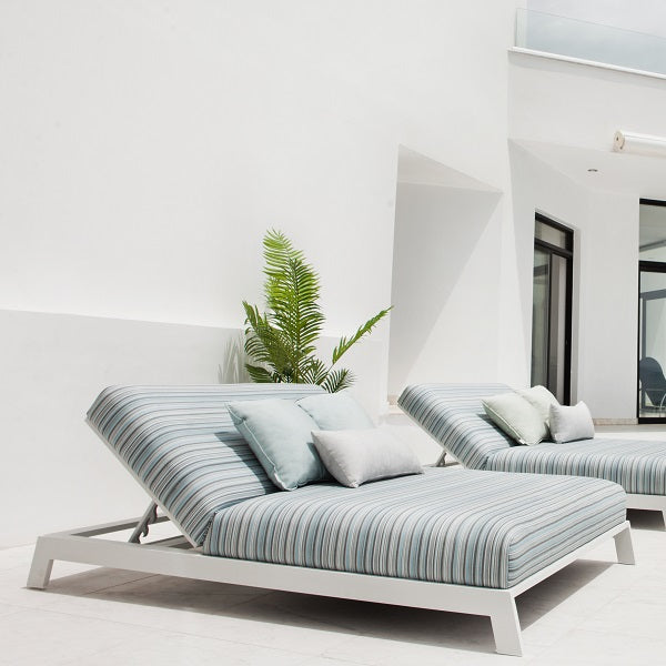 Bite Double Chaise Lounge - White