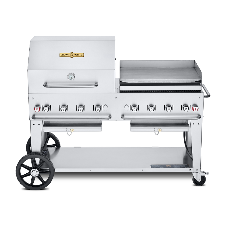 Crown Verity 60" Mobile Grill Dome & Griddle Package