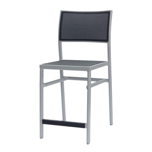 New Roma Padded Sling Counter Side Chair - Black