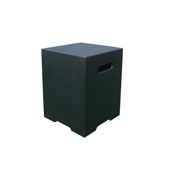 Smooth Square Tank Cover - Black