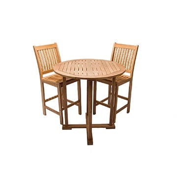 Teak 3pc Bar Set