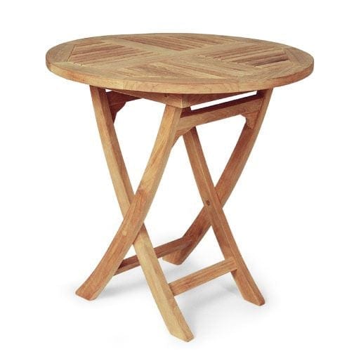 RoundTeakBistroTable