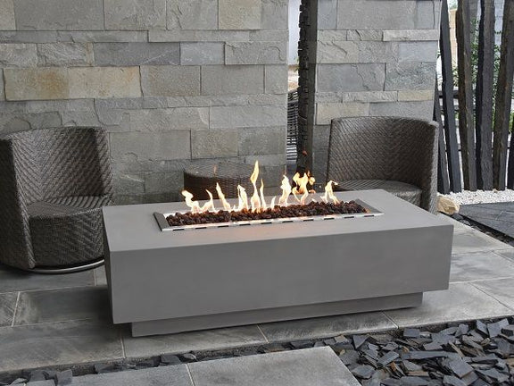 Granville Cast Concrete Fire Table - Light Grey – InsideOut