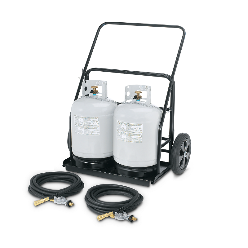 Crown Verity 60" Mobile Grill & Propane Cart Windguard Package w/ Double Windguard