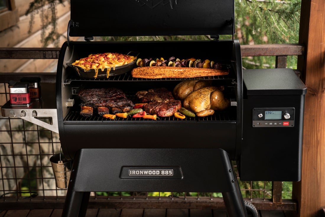 Traeger Ironwood 885 Wood Pellet Grill **THIS WEEKEND ONLY - INCLUDES 2 BAGS OF APPLE PELLETS**