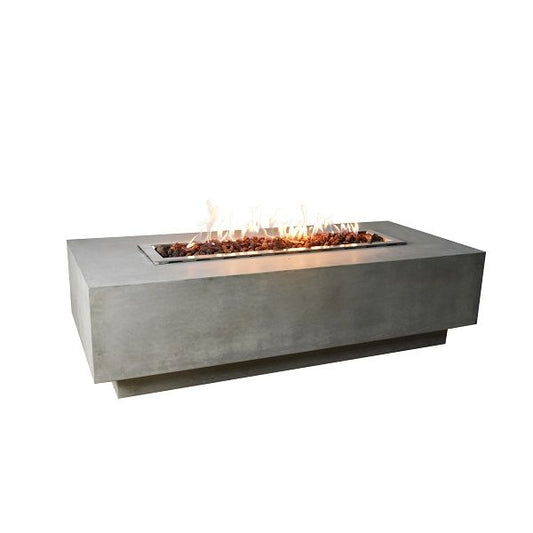 Granville Cast Concrete Fire Table - Light Grey