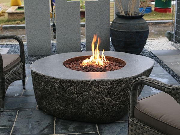 Fiery Rock Fire Table
