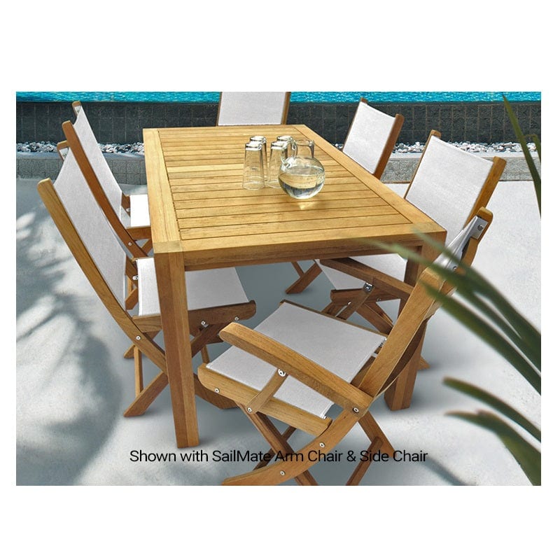 Comfort 63" Rectangle Teak Dining Table