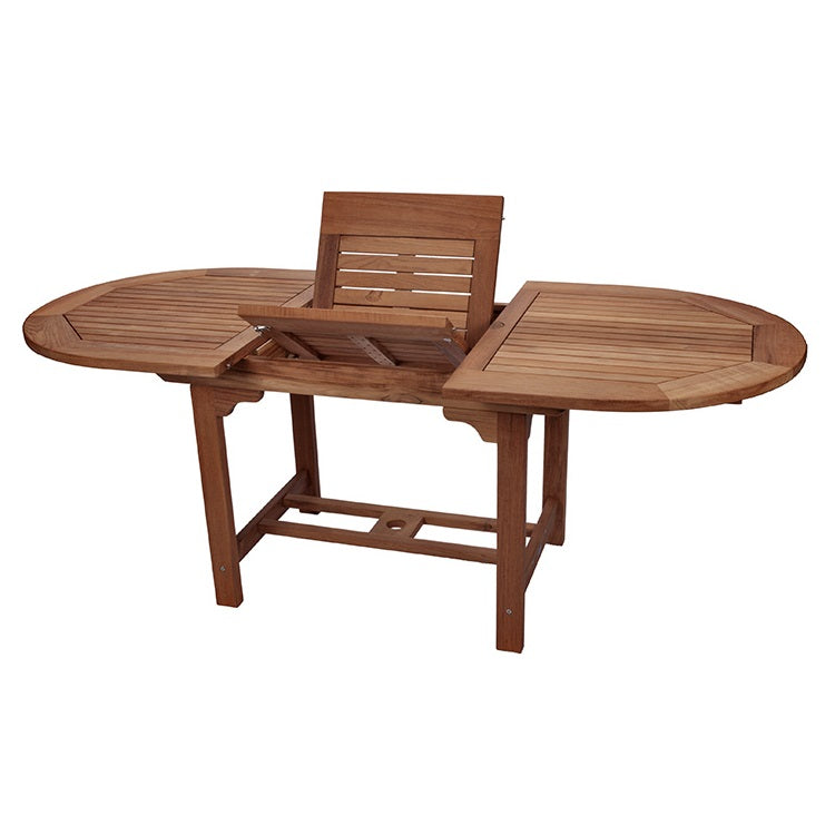 Family Expansion Oval Teak Table