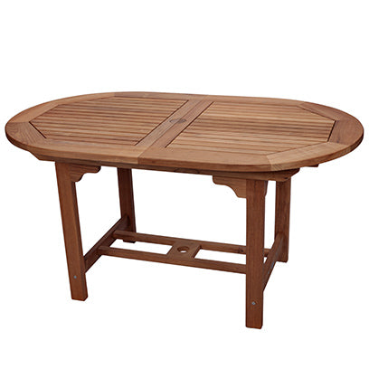 Family Expansion Oval Teak Table