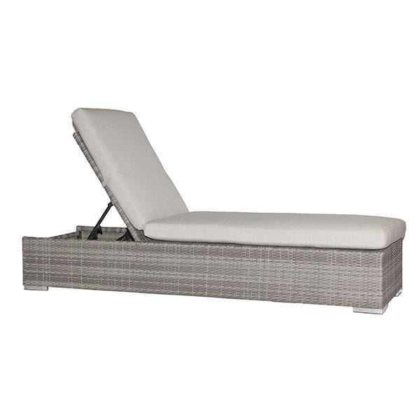 Universal Wicker Chaise - White Mushroom