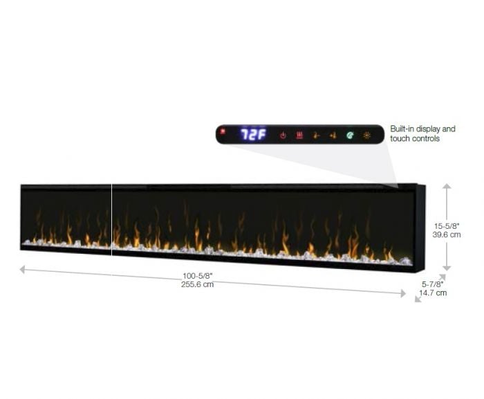100&#34  IgniteXL Linear Electric Fireplace
